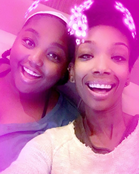 Here Are Cute Twinning Photos Of Brandy And Her Daughter Sy'rai
